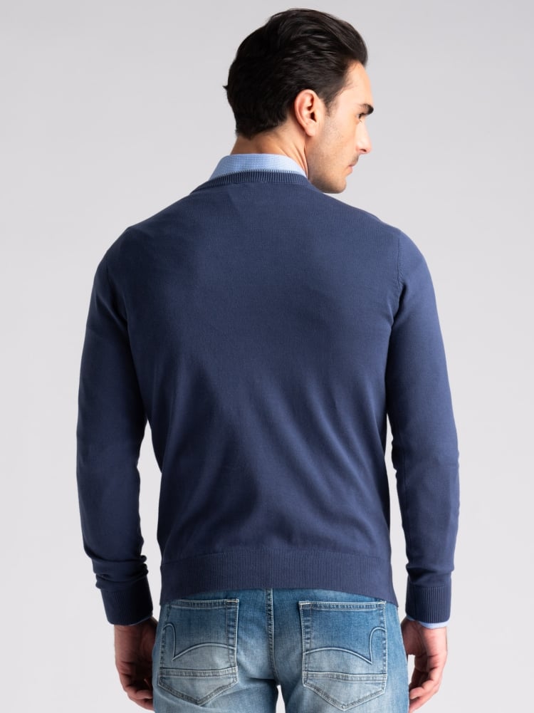 Maglia uomo con doppio collo in cotone chicco di riso Invidia 1973