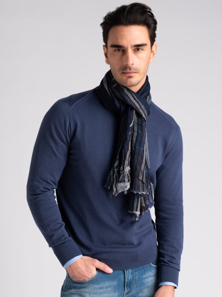 Maglia uomo con doppio collo in cotone chicco di riso Invidia 1973