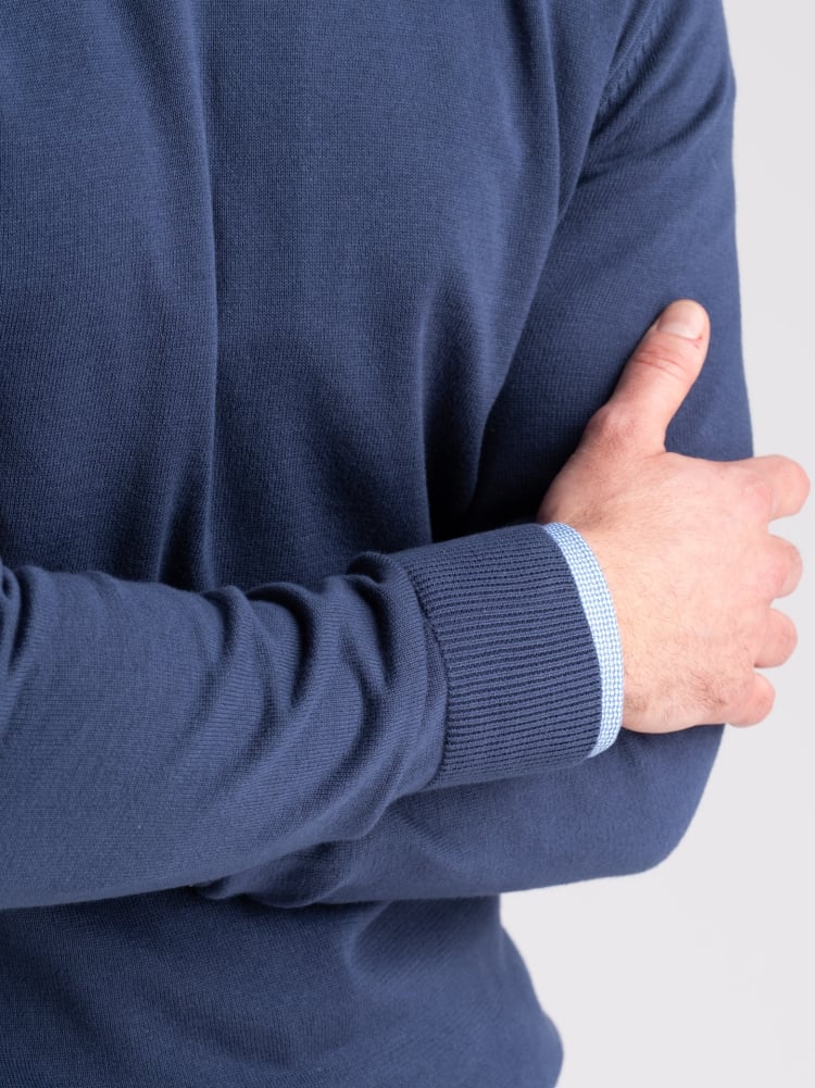 Maglia uomo con doppio collo in cotone chicco di riso Invidia 1973