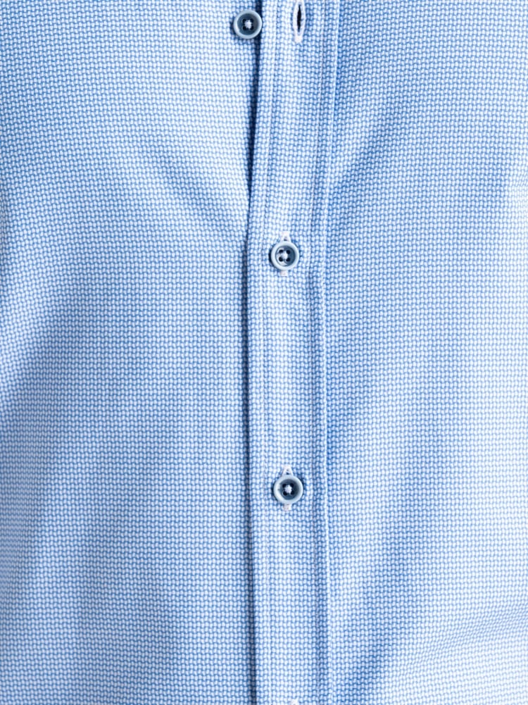 Camicia uomo operata bicolor azzurra semi francese