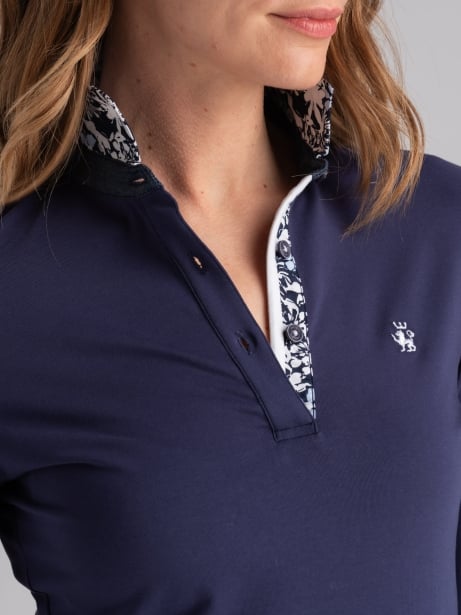 Polo donna in jersey stretch manica tre quarti Invidia 1973 2