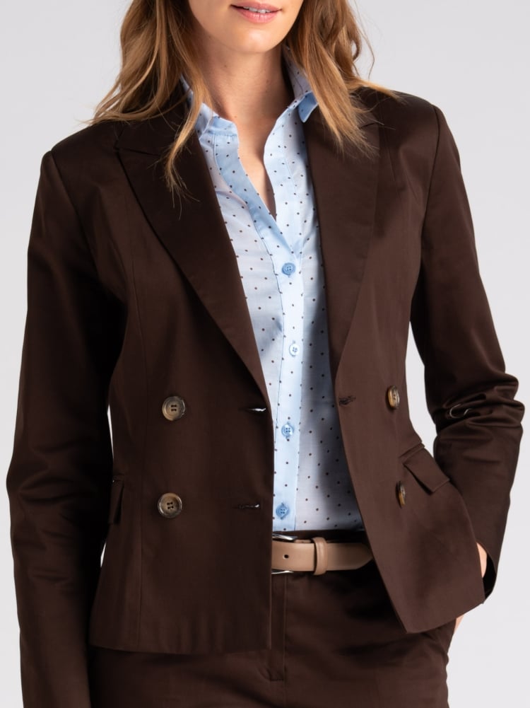 Giacca donna doppio petto in satin