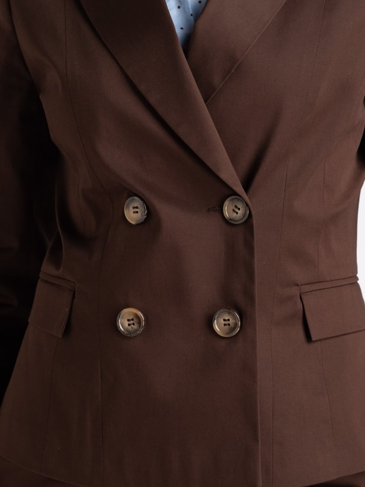 Giacca donna doppio petto in satin