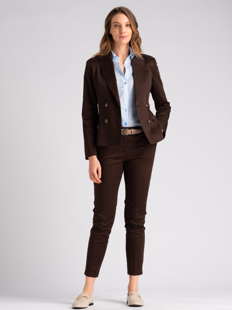 Giacca donna doppio petto in satin
