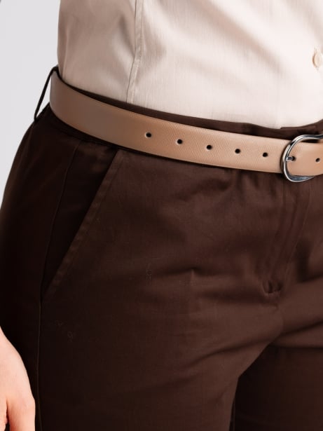 Pantalone donna sigaretta satin stretch 2