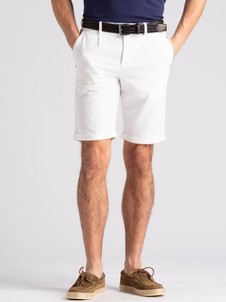 Bermuda uomo misto lino con contrasti