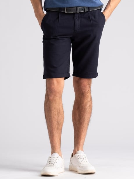 Bermuda uomo misto lino con contrasti 2