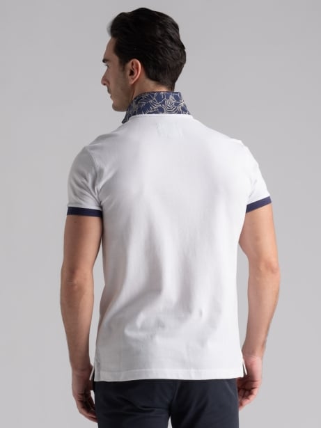Polo uomo mezza manica stampa Hawaii sul collo Invidia 1973 2