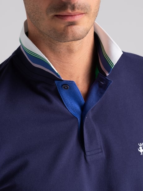Polo uomo mezza manica con rib multicolor Invidia 1973 2