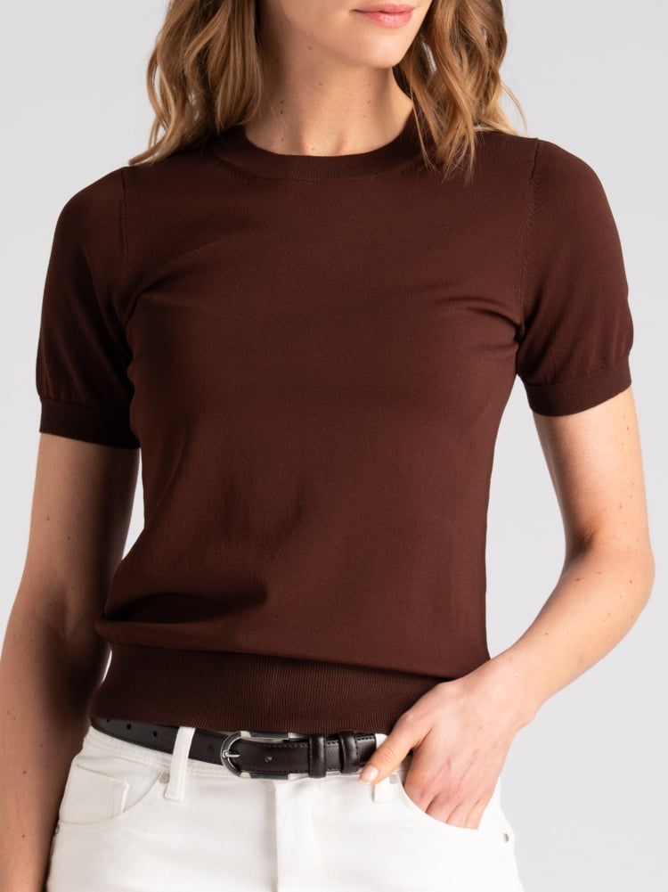 Maglia donna girocollo mezza manica in viscosa Invidia 1973