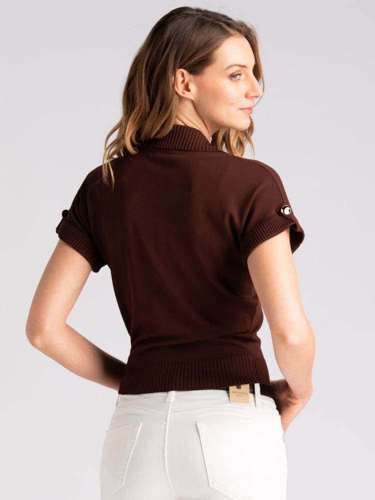 Maglia polo donna mezza manica con taschini Invidia 1973