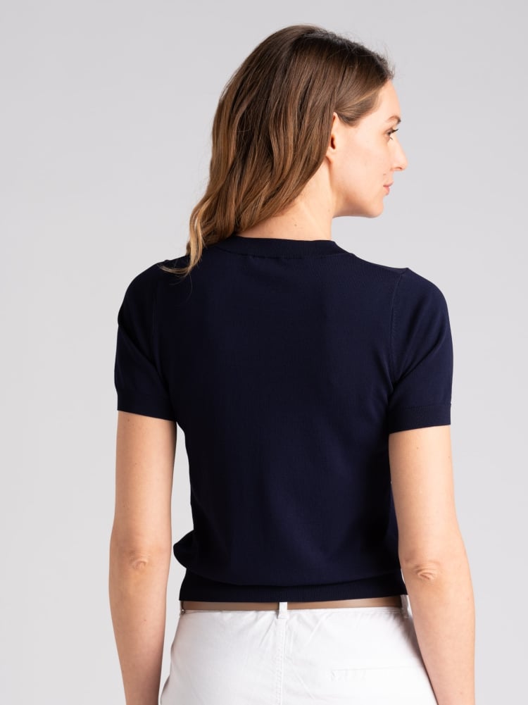Maglia donna girocollo mezza manica in viscosa Invidia 1973