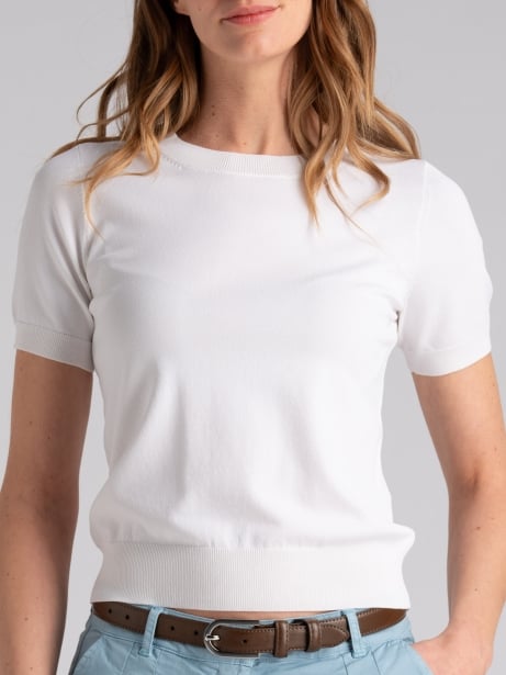 Maglia donna girocollo mezza manica in viscosa Invidia 1973