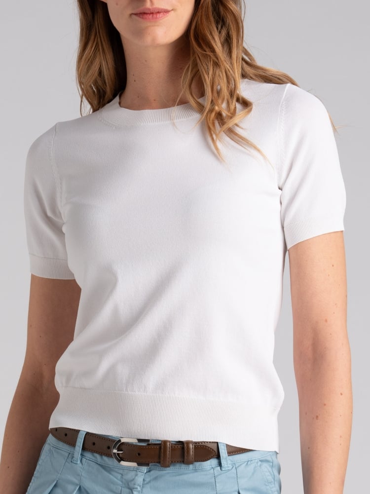 Maglia donna girocollo mezza manica in viscosa Invidia 1973