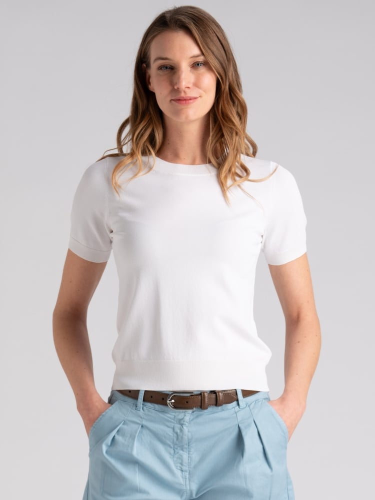 Maglia donna girocollo mezza manica in viscosa Invidia 1973