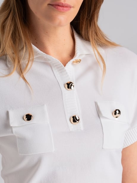 Maglia polo donna mezza manica con taschini Invidia 1973 2