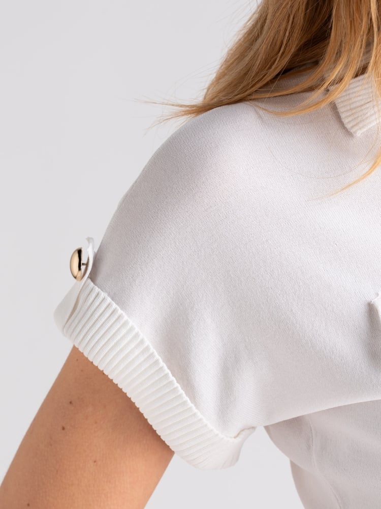 Maglia polo donna mezza manica con taschini Invidia 1973