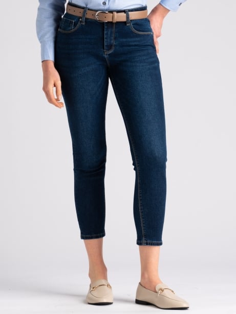 Jeans donna 5 tasche sigaretta scuro Invidia 1973