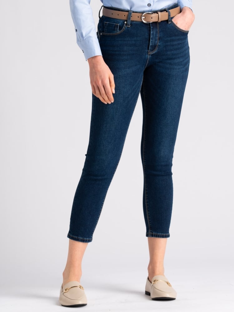 Jeans donna 5 tasche sigaretta scuro Invidia 1973