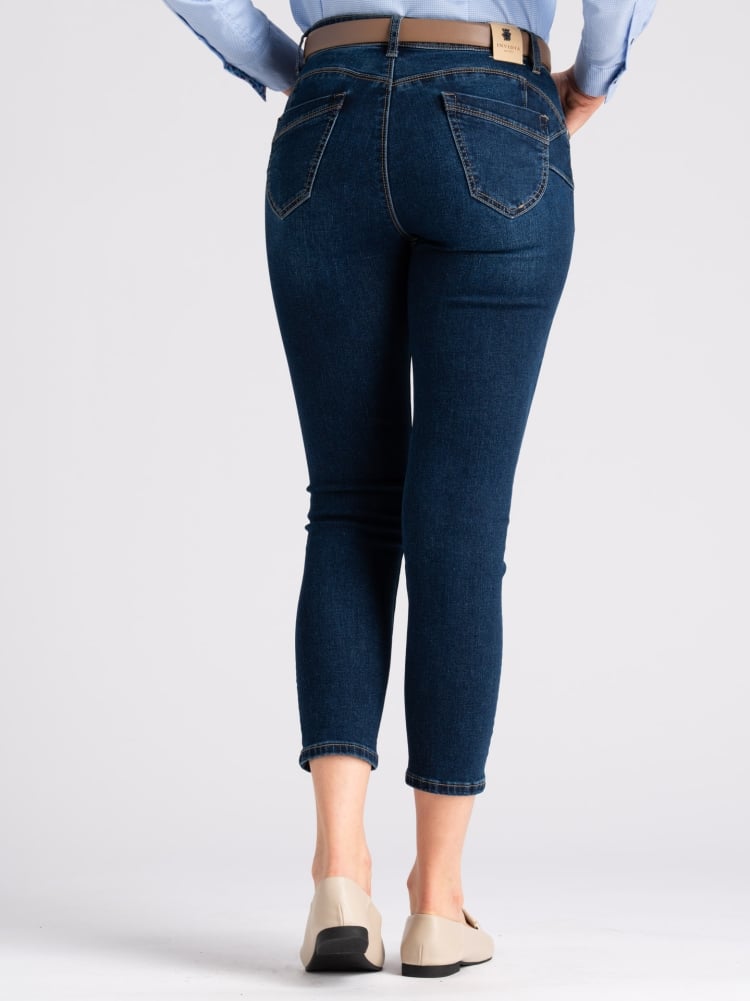 Jeans donna 5 tasche sigaretta scuro Invidia 1973