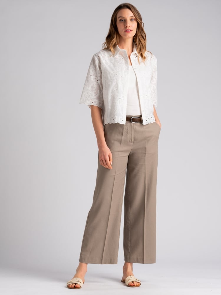 Camicia donna in pizzo di cotone modello blusaInvidia 1973