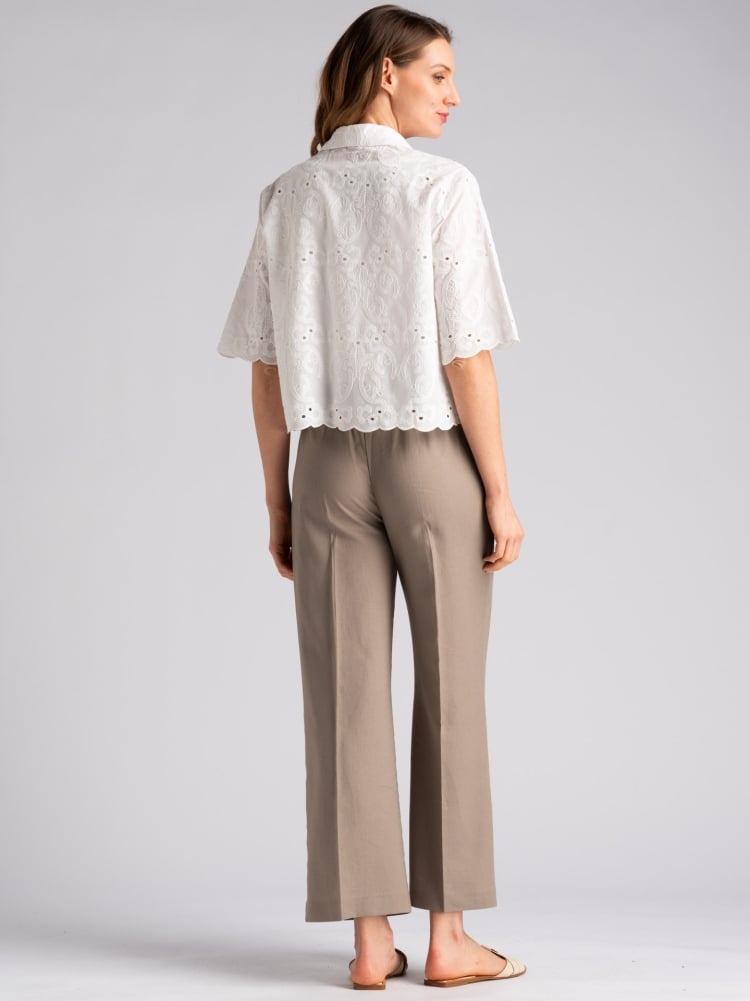 Camicia donna in pizzo di cotone modello blusaInvidia 1973