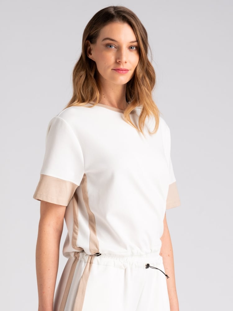 Maglia donna con coulisse e bande lateraliInvidia 1973