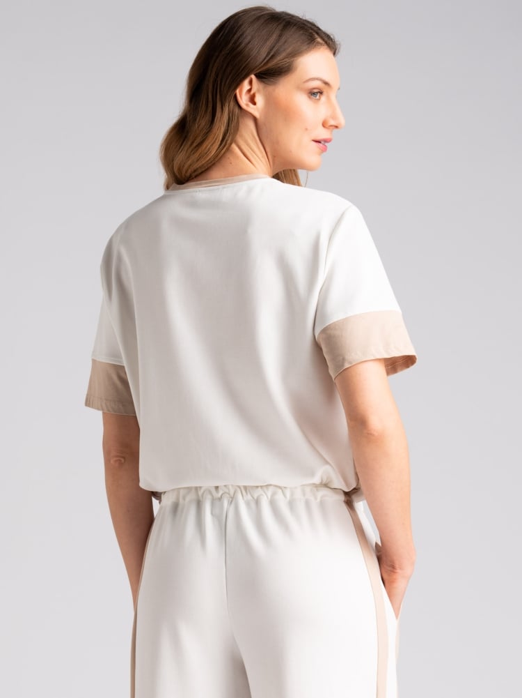 Maglia donna con coulisse e bande lateraliInvidia 1973