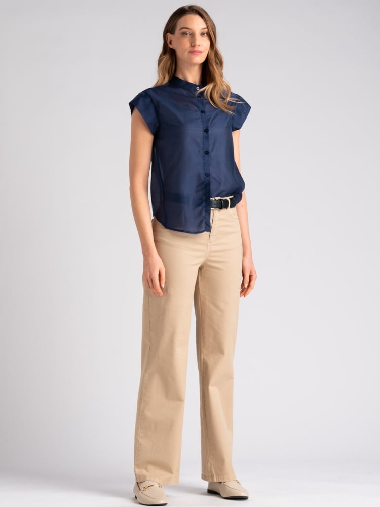 Pantalone donna 5 tasche gamba largaInvidia 1973