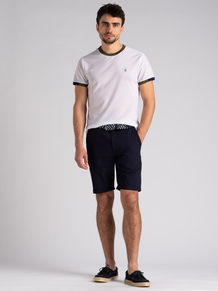 T-shirt uomo tecno rib 2 colori a contrasto Invidia 1973