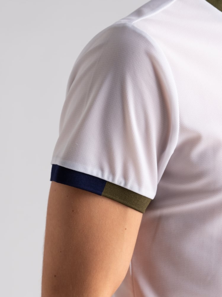 T-shirt uomo tecno rib 2 colori a contrasto Invidia 1973