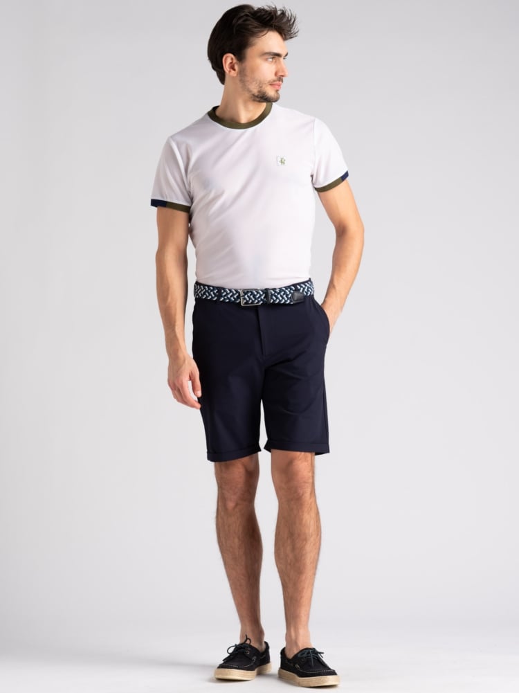 T-shirt uomo tecno rib 2 colori a contrasto Invidia 1973