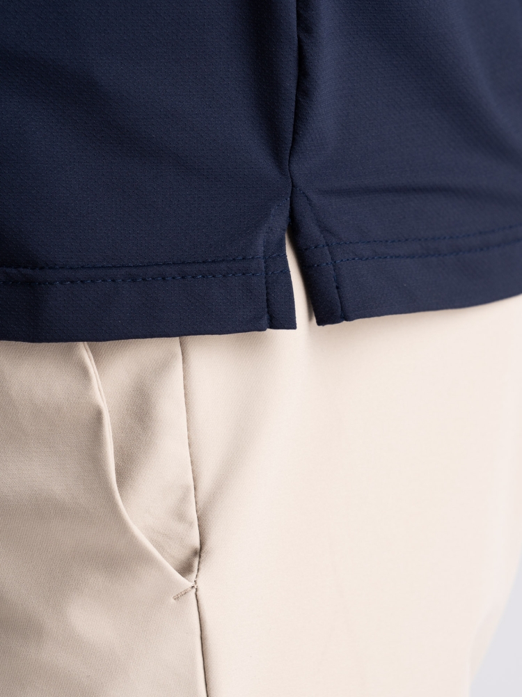 Polo uomo TECNO traforata a mezza manica con collo a camicia Invidia 1973