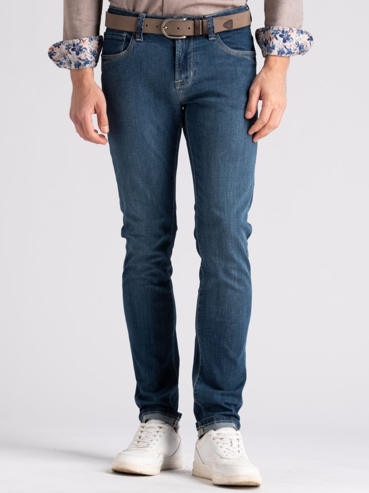 Jeans uomo light cinque tasche lavaggio medio Invidia 1973