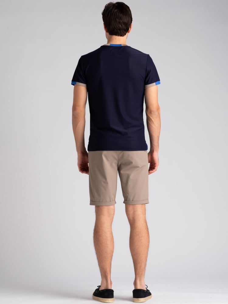 T-shirt uomo tecno rib 2 colori a contrasto Invidia 1973