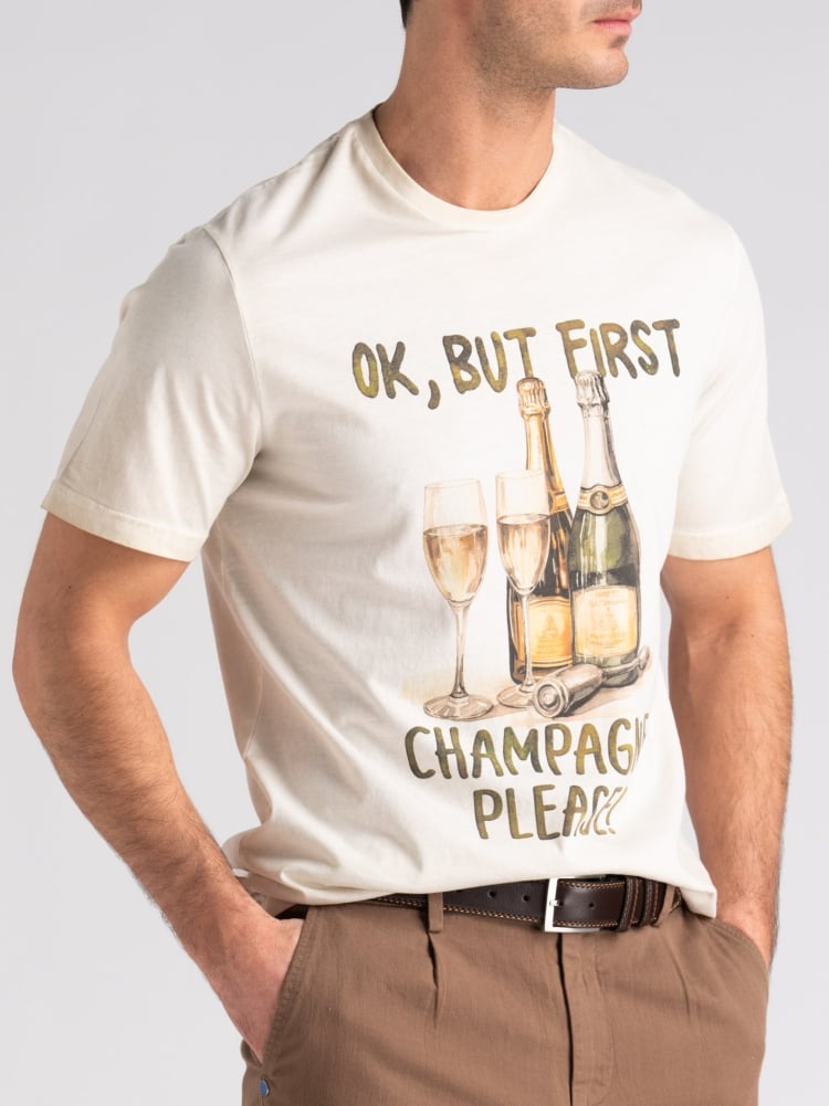 T-shirt uomo delavé in cotone Invidia 1973