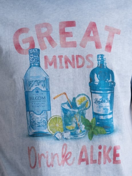T-shirt uomo delavé in cotone Invidia 1973 2