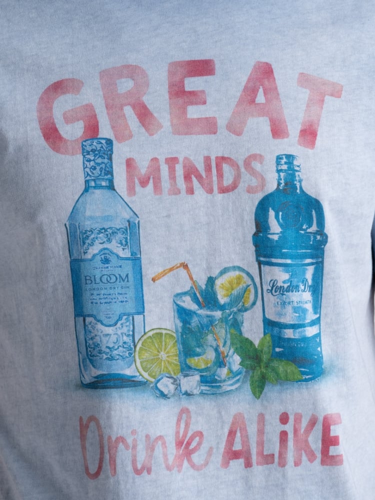 T-shirt uomo delavé in cotone Invidia 1973