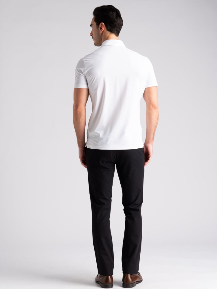 Polo uomo TECNO traforata a mezza manica con collo a camicia Invidia 1973