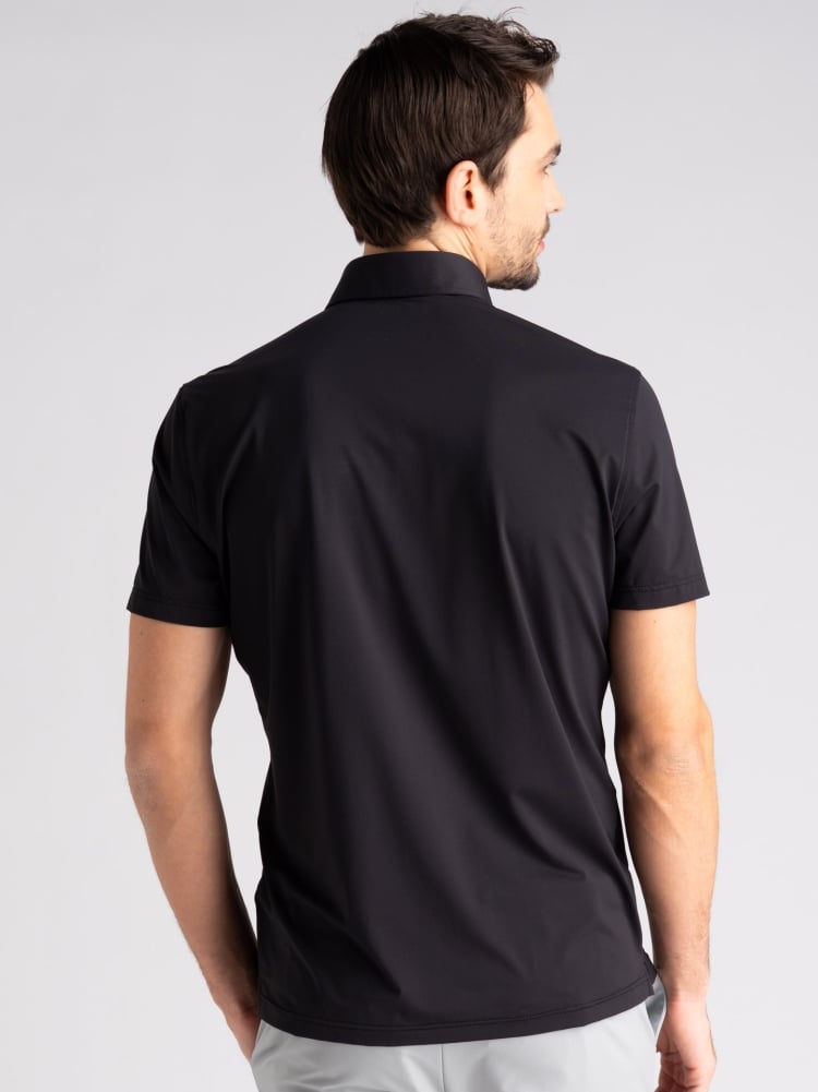 Polo uomo TECNO traforata a mezza manica con collo a camicia Invidia 1973
