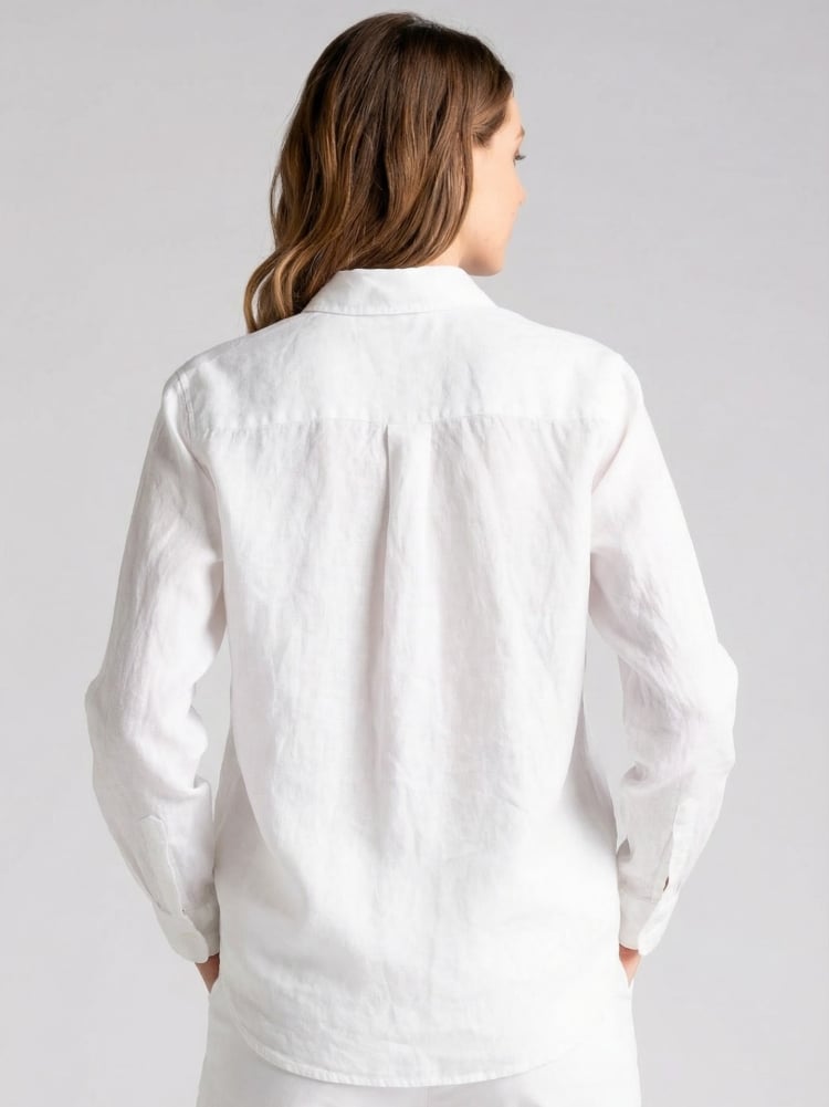 Camicia donna in lino washed tinto capo Invidia 1973