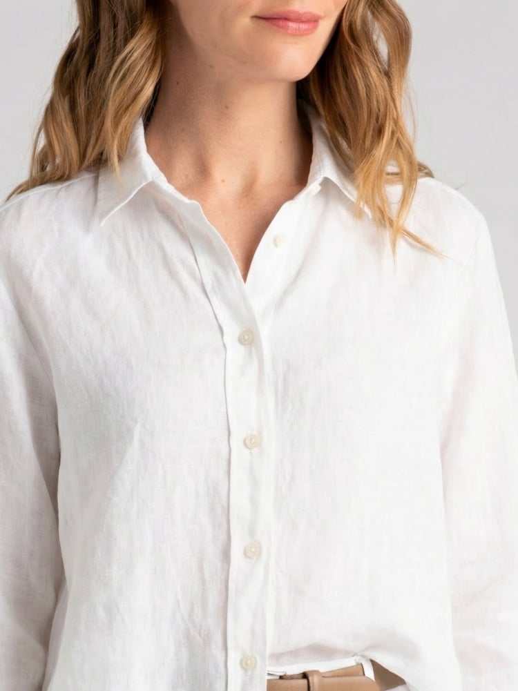 Camicia donna in lino washed tinto capo Invidia 1973