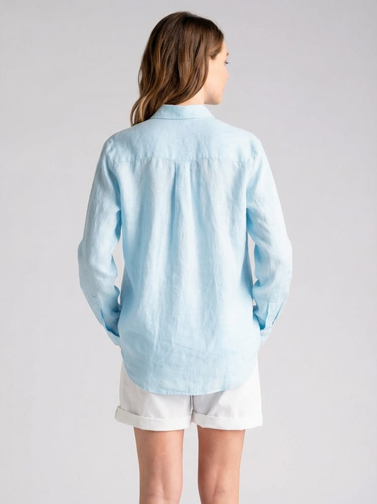 Camicia donna in lino washed tinto capo Invidia 1973