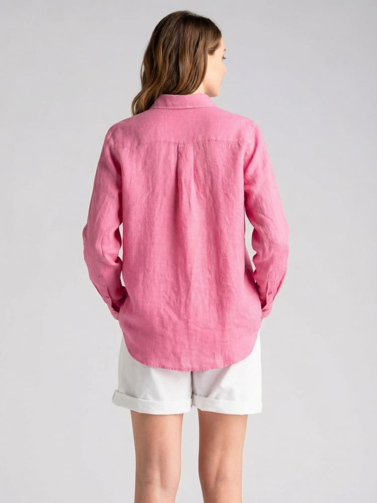 Camicia donna in lino washed tinto capo Invidia 1973