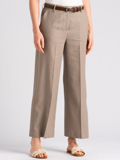 Pantalone donna misto lino gamba larga Invidia 1973 2