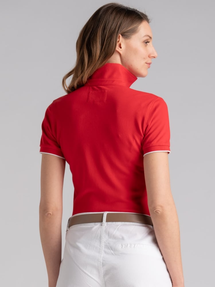 Polo donna in cotone piquet stretch mezza manica Invidia 1973