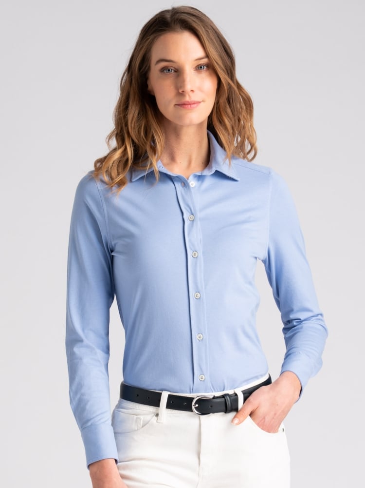 Camicia donna jersey stretch manica lunga Invidia 1973