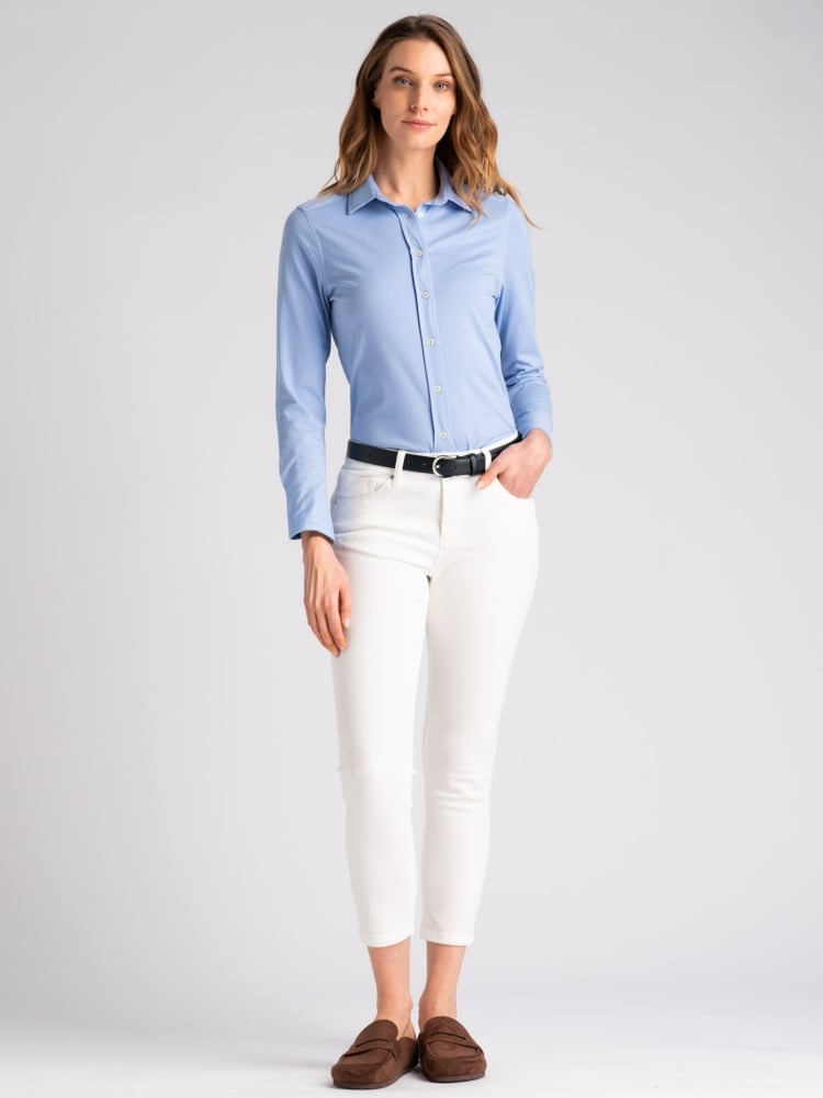Camicia donna jersey stretch manica lunga Invidia 1973