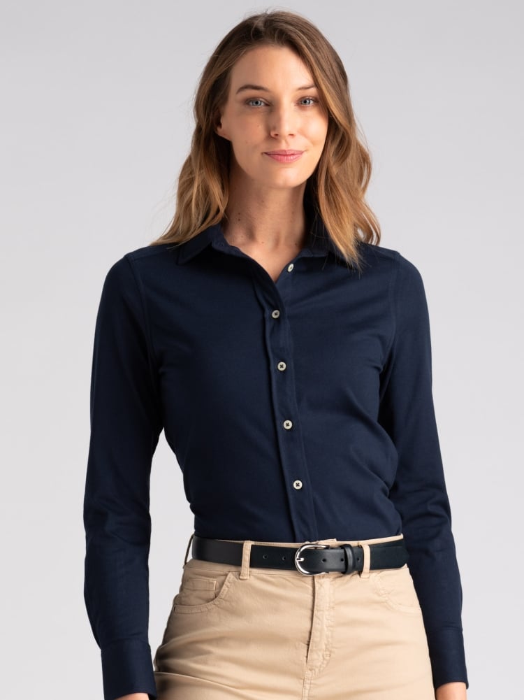 Camicia donna jersey stretch manica lunga Invidia 1973