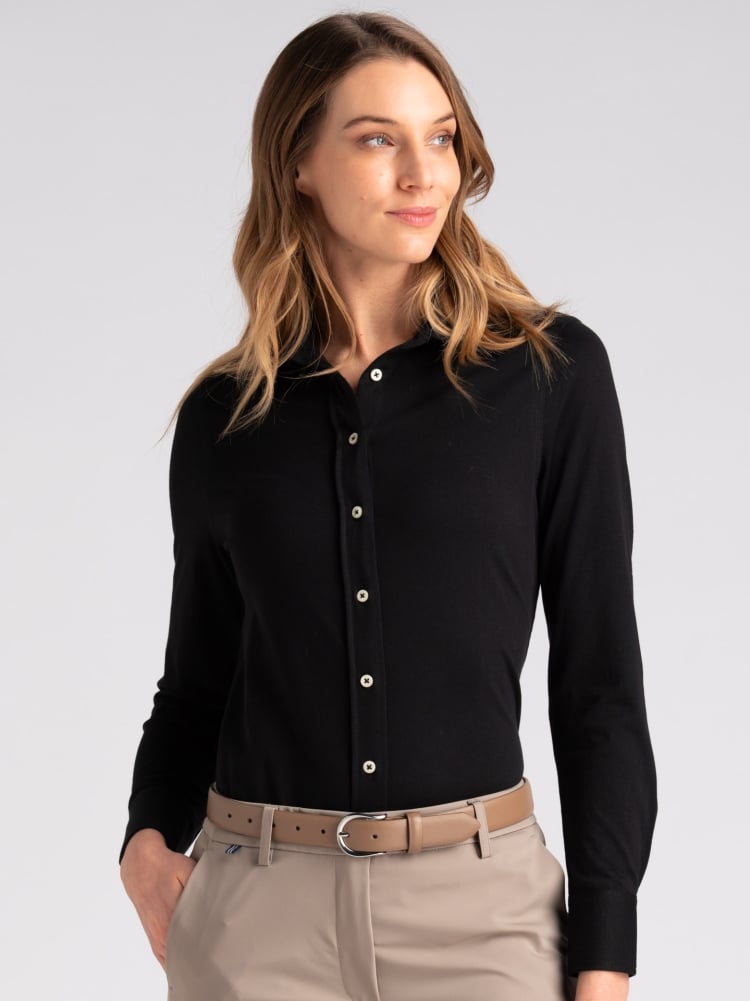 Camicia donna jersey stretch manica lunga Invidia 1973